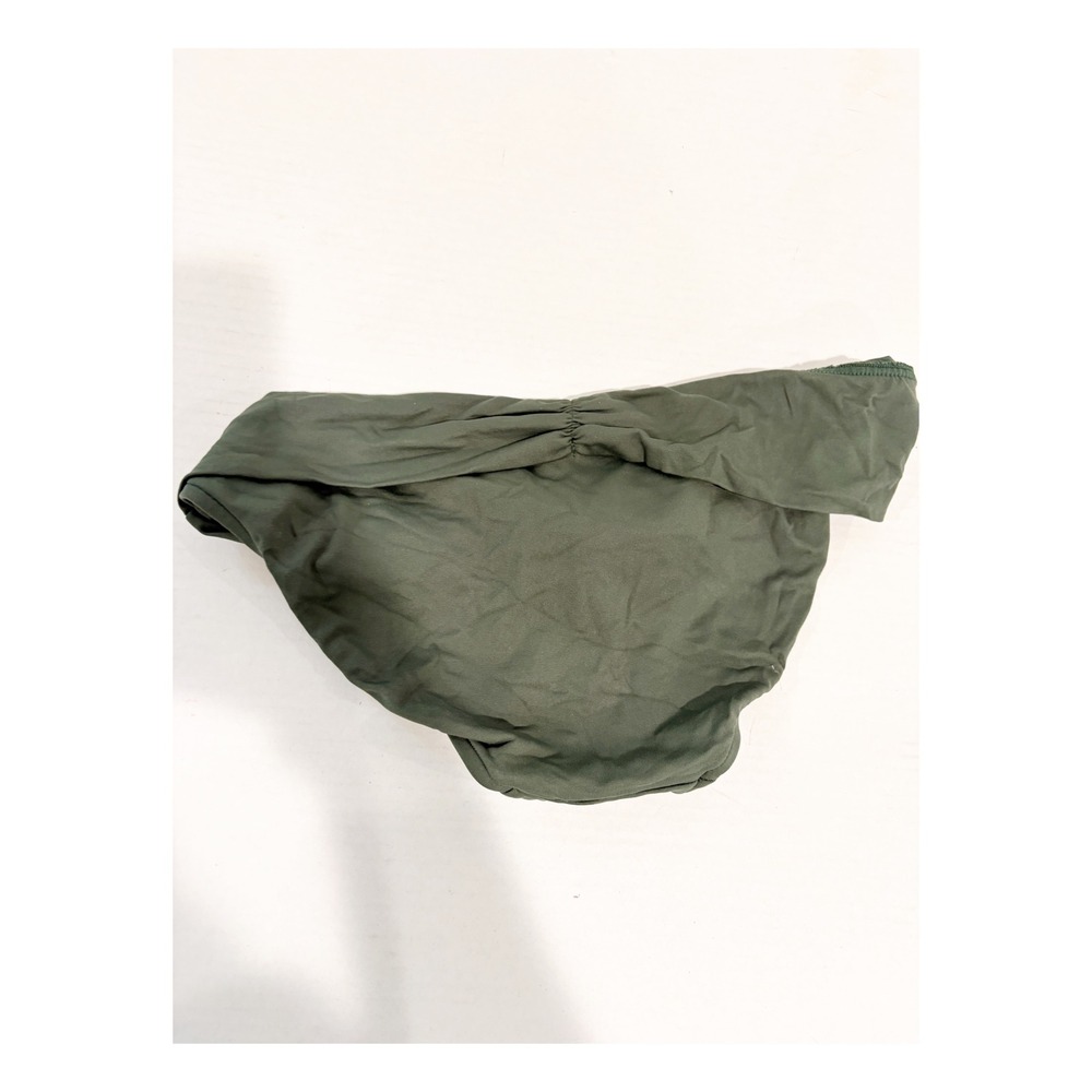 Seafolly Australia Olive Green Ruched Fold Over Bikini Bottoms Size 10 Womens
